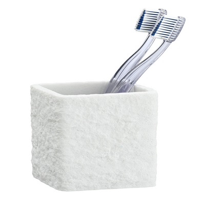 Wenko 1069551 - gobelet à brosse à dents villata blanc | 1 pièce