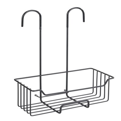 Wenko 1065528 - support de douche milo acier inoxydable noir | 1 pièce