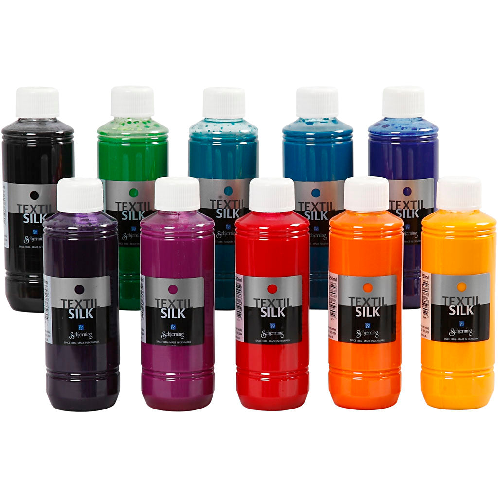Peinture sur soie Schjerning soie de cendre, 10x250 ml 1 boîte