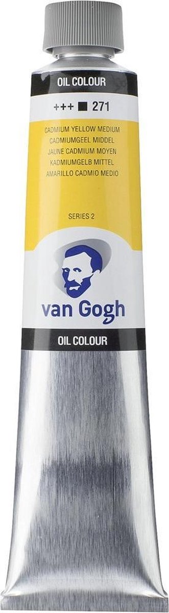 Peinture à l'huile Van Gogh tube 200 ml jaune de cadmium médium 271