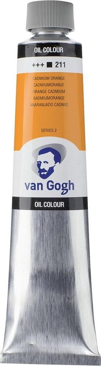 Peinture à l'huile Van Gogh tube 200 ml orange de cadmium 211