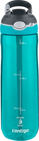 Bouteille d'eau Contigo Ashland à bec automatique avec paille | grande gourde sans BPA de 720 ml | bouteille de sport | gourde étanche | idéal pour l'école, la salle de sport, le vélo, la course, la marche | plongée sous-marine