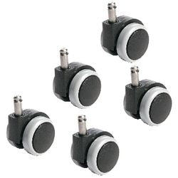 Roues 6990-3 plastique noir, gris