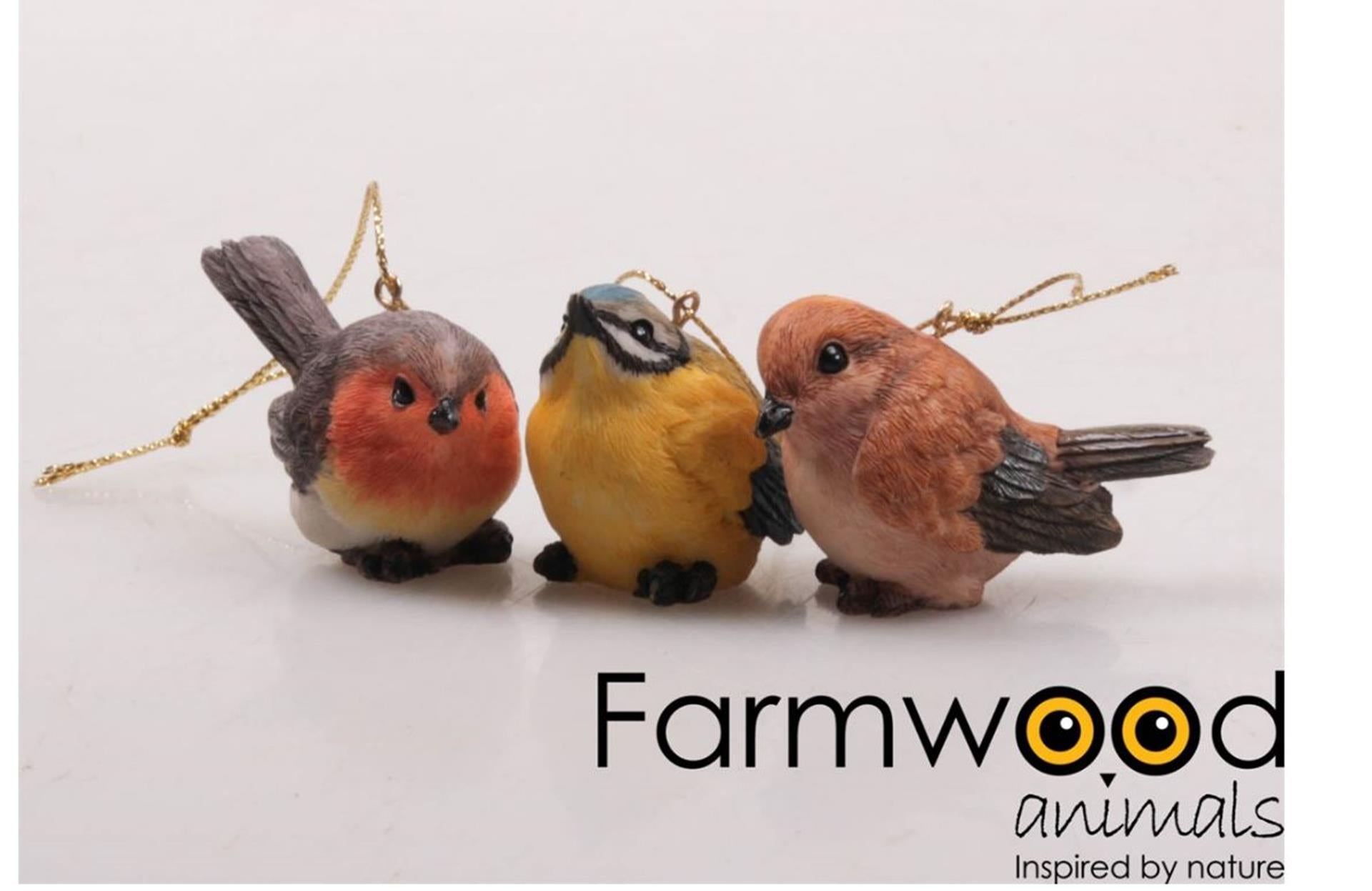 Pendentif animaux de ferme oiseau polystone 5,6x3x4cm