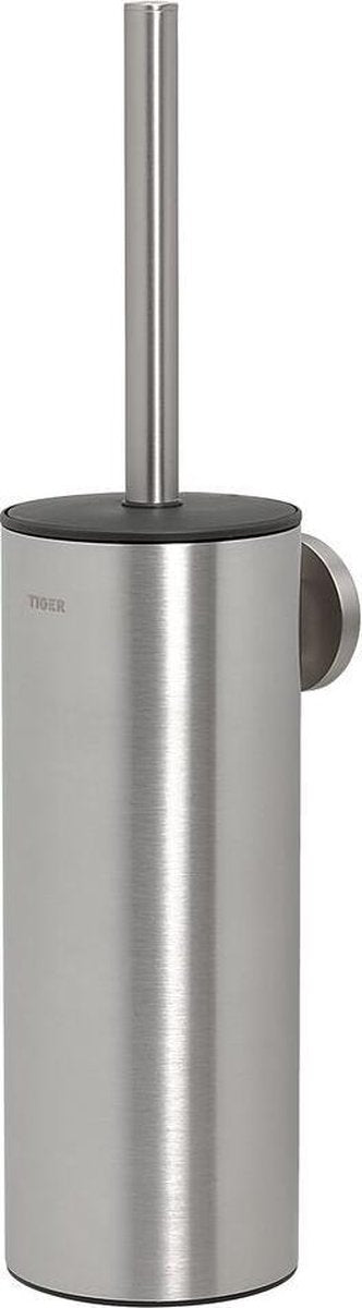 Tigre midi - brosse WC avec support - acier inoxydable - acier inoxydable brossé