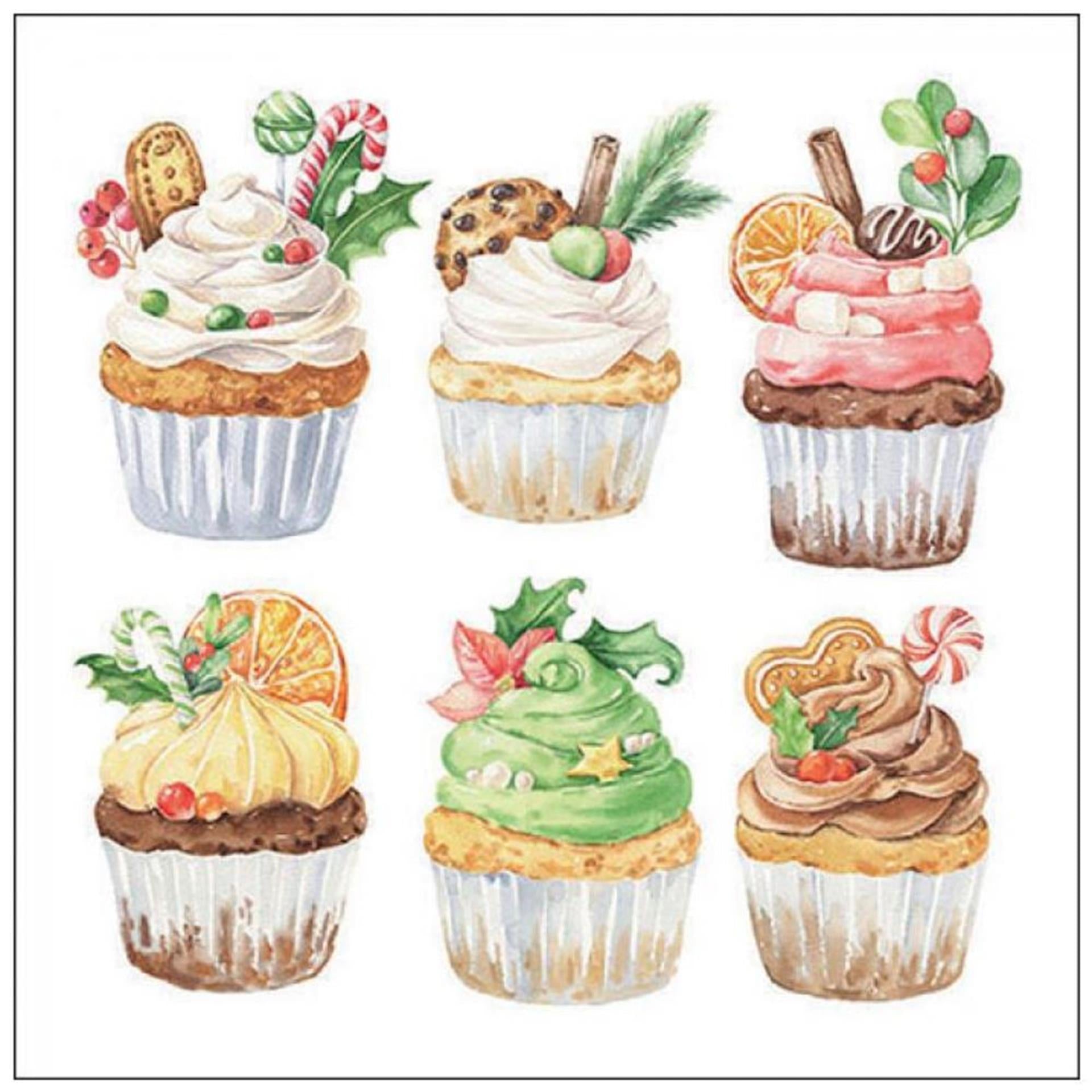 Serviettes Ambiente 33cm doux noël