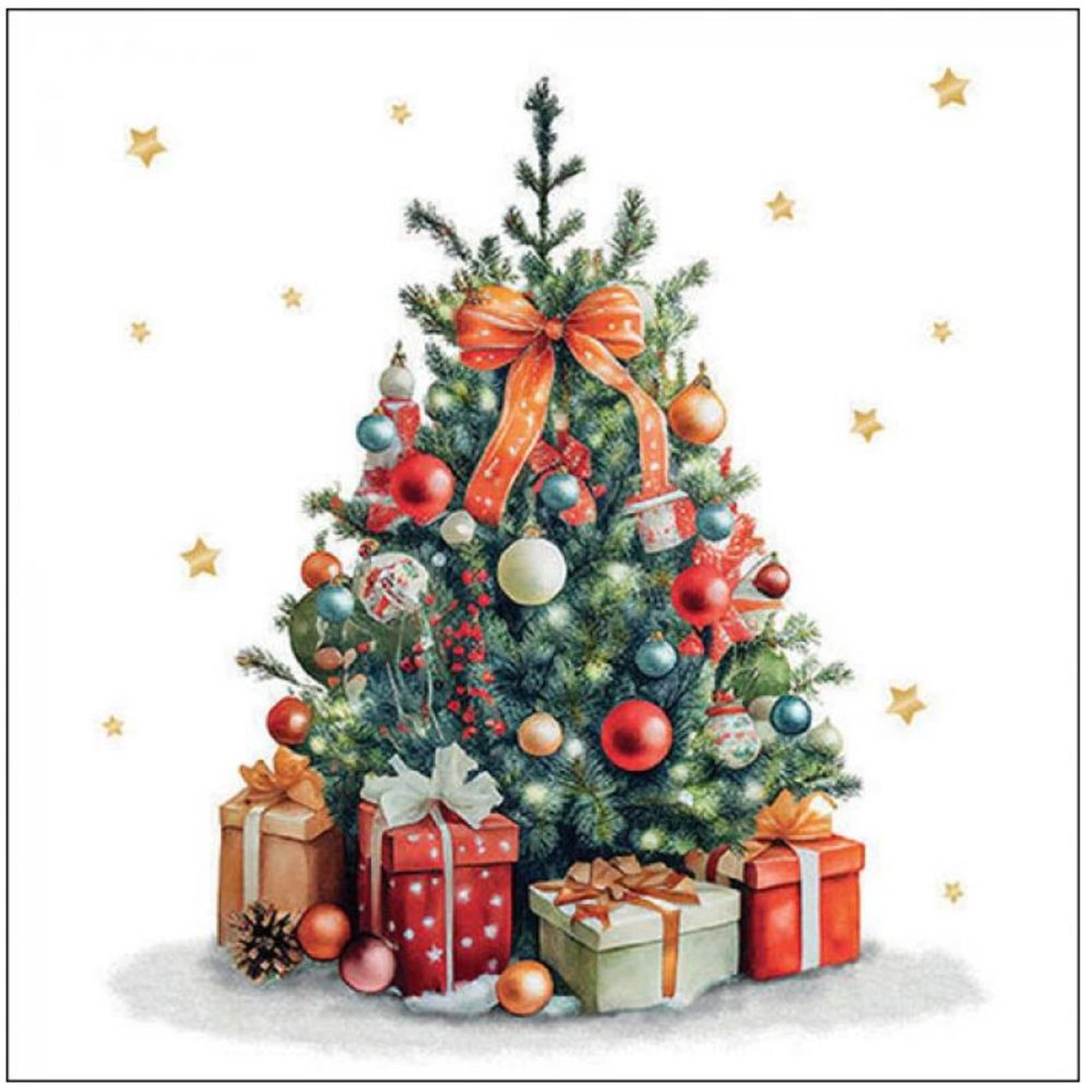 Serviettes Ambiente 25cm Sapin de Noël