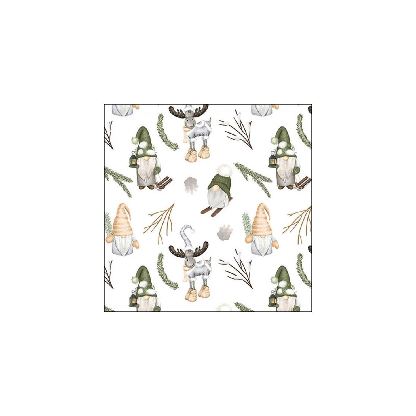 Serviettes Ambiente 33cm nains des forêts