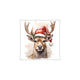 Serviettes Ambiente cerf avec chapeau 33cm