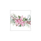 Serviettes Ambiente 33cm poinsettia rose