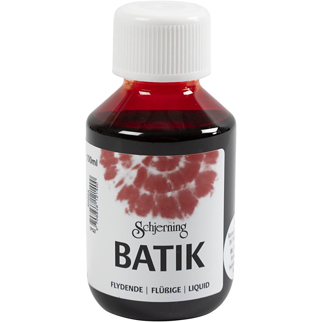 Peinture batik Schjerning, rouge, 100 ml 1 bouteille