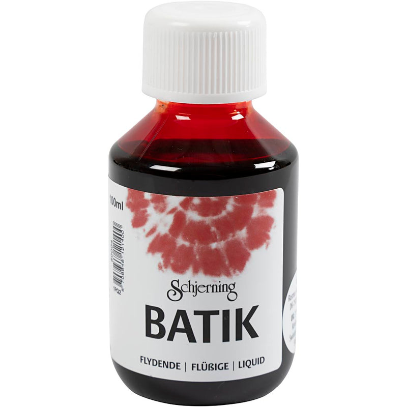 Peinture batik Schjerning, rouge, 100 ml 1 bouteille