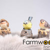 Statue de jardin animaux de ferme oiseau avec son 9x6x10 cm