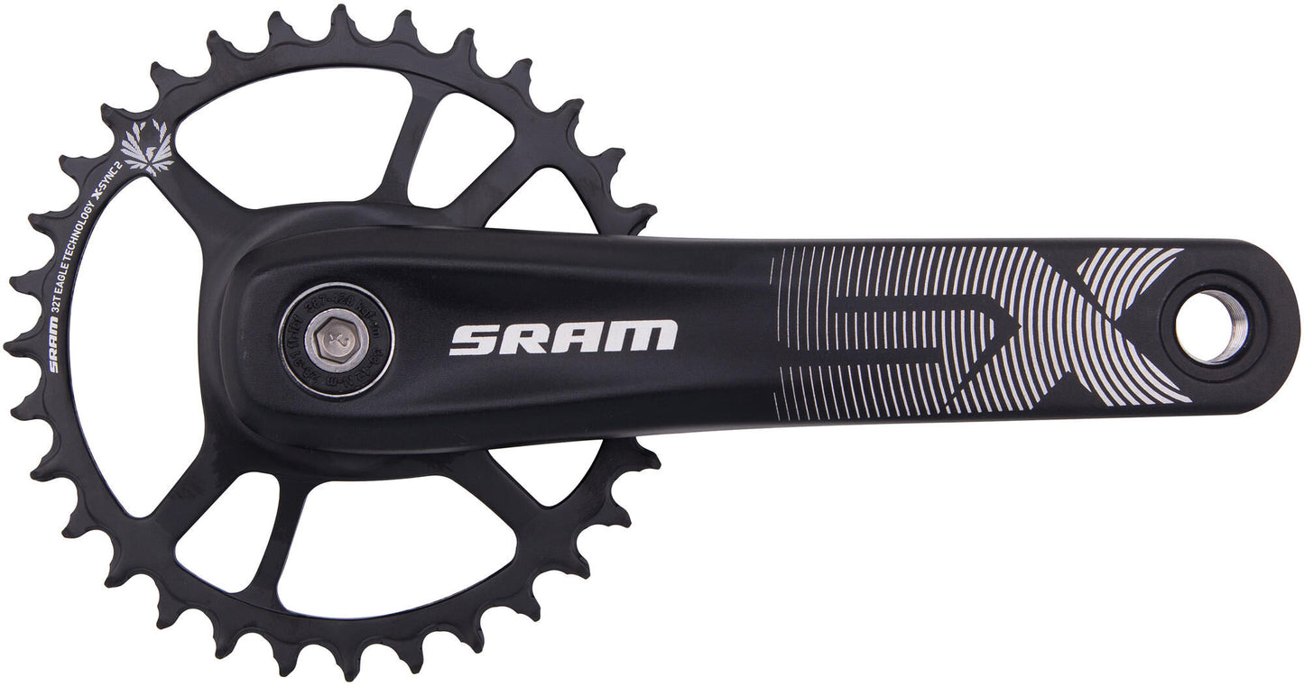 Sram kettenradgarnitur sx eagle crankset force axs powerspline 32t 165mm