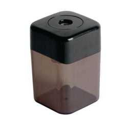 Taille-crayon bureau dépôt pointe normale modèle tube unique couvercle amovible