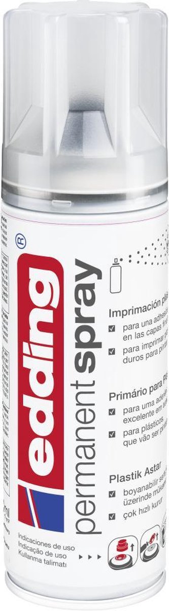 Edding 5200 apprêt plastique en spray permanent incolore