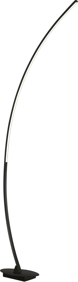 Rl live your light reality solo - lampadaire - noir mat - incl. 1x smd 11 w - interrupteur au pied