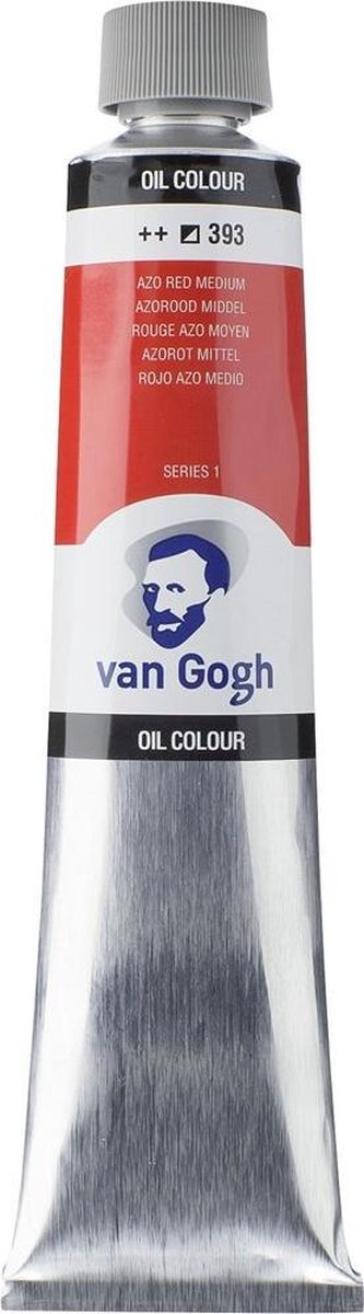 Peinture à l'huile Van Gogh tube 200 ml rouge azo moyen 393