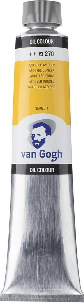 Peinture à l'huile Van Gogh tube 200 ml jaune azo foncé 270