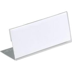 Plaque signalétique de table durable 8054-19 transparente