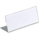 Plaque signalétique de table durable 8054-19 transparente