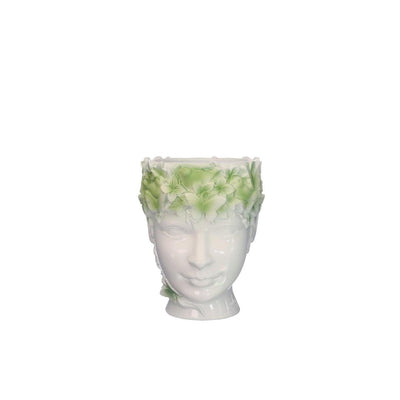 Idées 4 saisons pot de fleur lady nature 14x12xh14.5cm vert