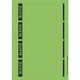 Classeur étiquettes de dos leitz vert 100 morceaux de papier