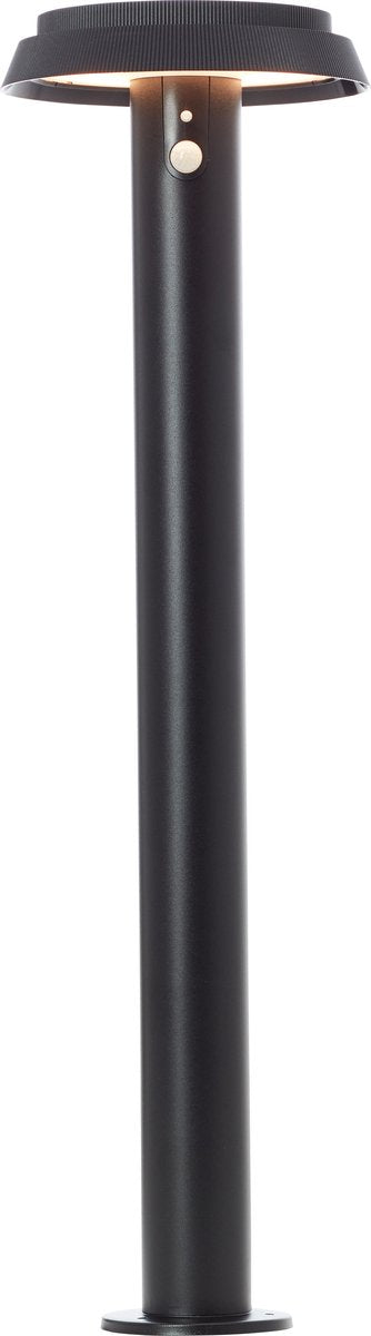 Brilliant alvero - lampe sur pied d'extérieur - hauteur 70 cm - led 4w - solaire - 500 lm - 3000k - ip44 - capteur - noir