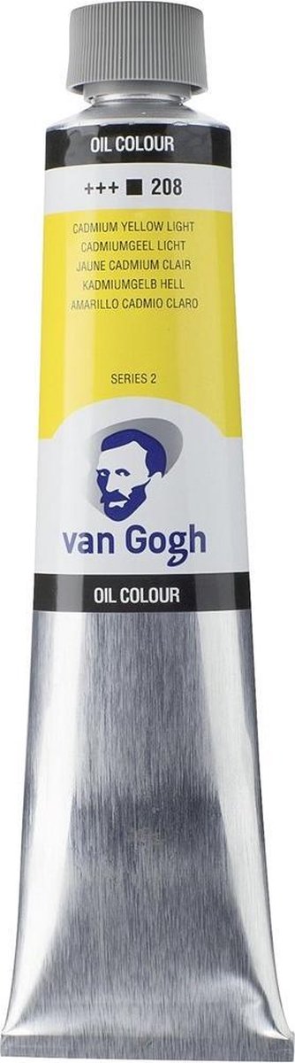 Peinture à l'huile Van Gogh tube 200 ml jaune de cadmium clair 208