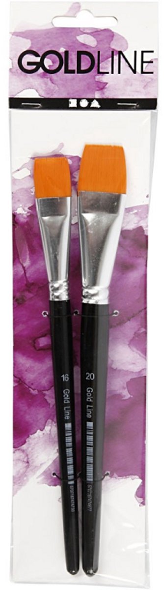 Creativ Company Gold Line Brosses à plat, 2e.