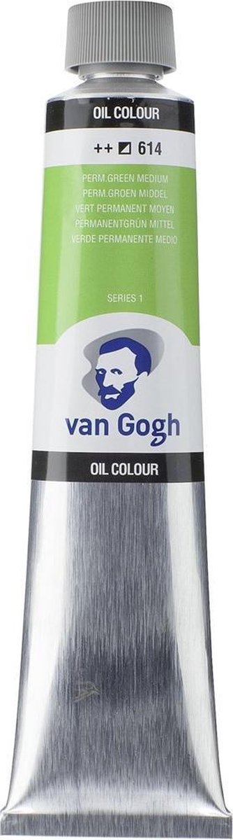 Peinture à l'huile Van Gogh tube 200 ml médium vert permanent 614