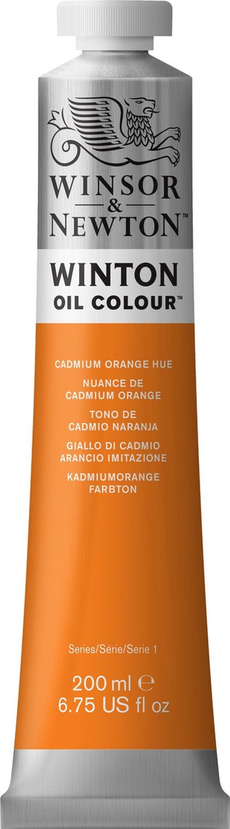 Winsor Newton Winton couleurs à l'huile 200 ml teinte orange cadmium