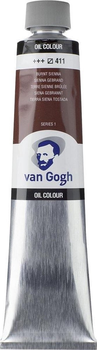 Peinture à l'huile Van Gogh tube 200 ml sienne brûlée 411