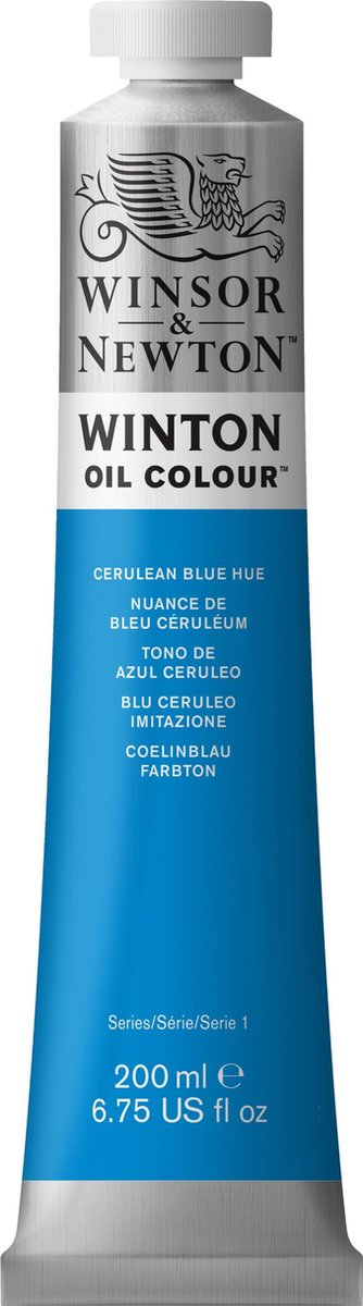 Winsor Newton Winton couleurs à l'huile 200 ml teinte bleu céruléen