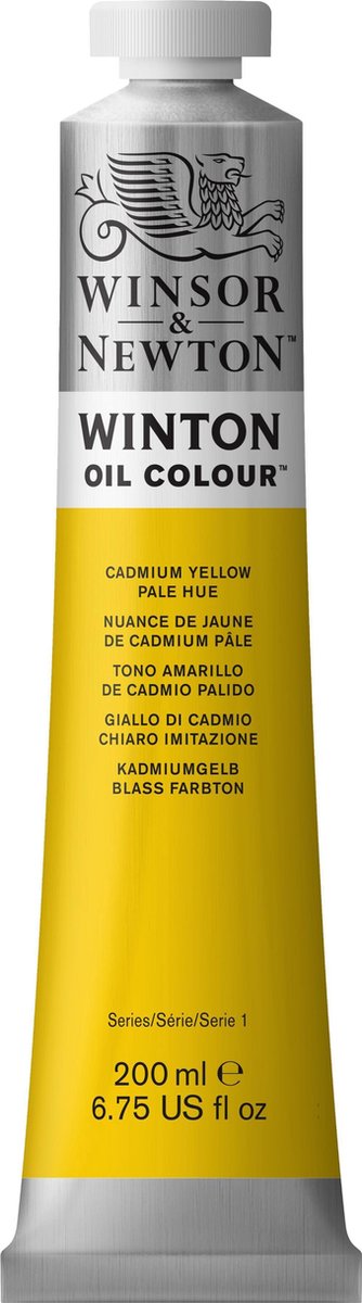 Winsor Newton Winton couleurs à l'huile 200 ml jaune de cadmium teinte pâle