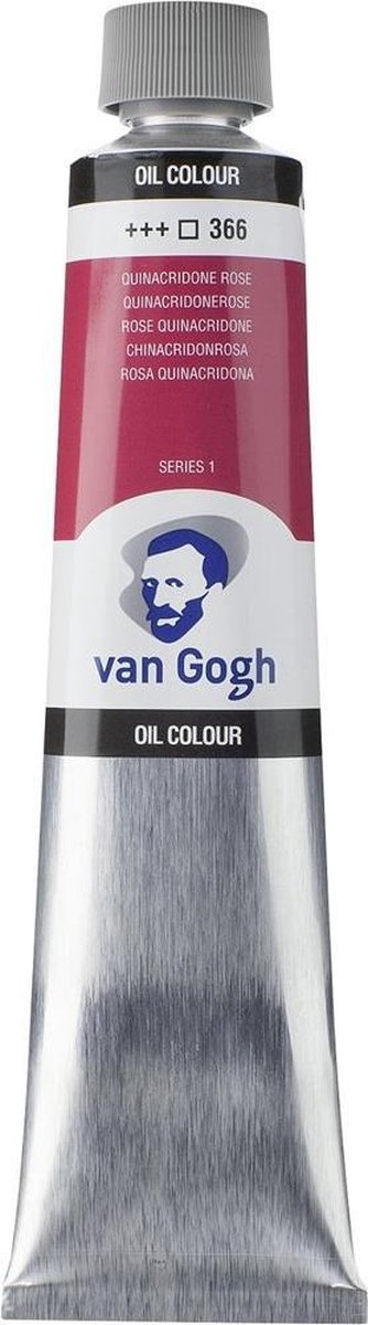 Peinture à l'huile Van Gogh tube 200 ml rose quinacridone (primaire) 366