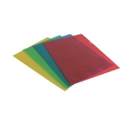 Dossiers en L premium od pp a4 120 microns coloré mat poignée de pouce antistatique