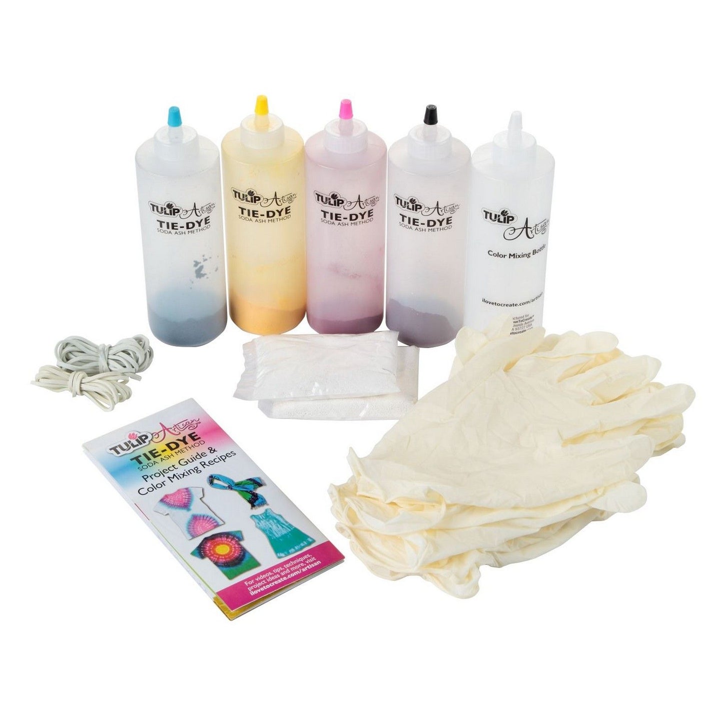 Tulipe tie-dye en une étape tulipe • kit tie-dye au carbonate de sodium 4 couleurs