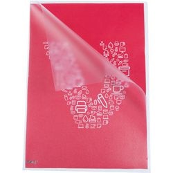 Dossiers en L delux blanc lait od pp a4 165 microns transparent poignée de pouce antistatique