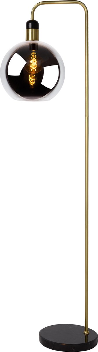 Lucide julius - lampadaire - ø 28 cm - 1xe27 - fumé