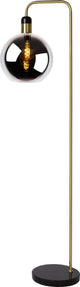 Lucide julius - lampadaire - ø 28 cm - 1xe27 - fumé
