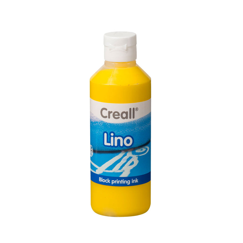 Creall lino blockprint peinture jaune, 250 ml
