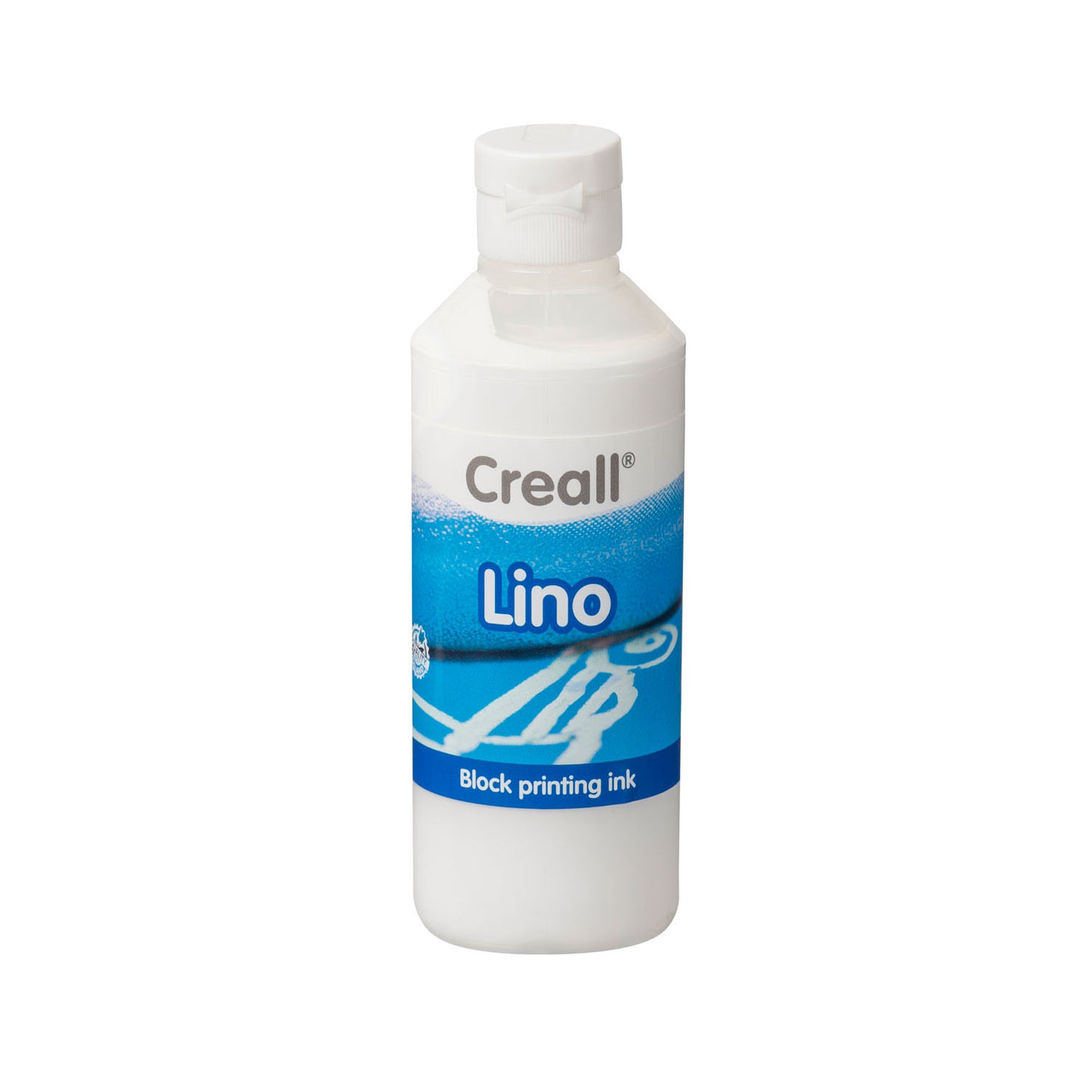 Creall Lino Blockprint Paint blanc, 250 ml