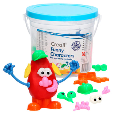 Creall Funny Personnages Klei Accessoires, 130dlg