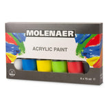 Peinture acrylique Molenaer, 6x75 ml - afbeelding 2