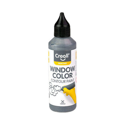 Creall peinture pour vitres contour argent - 80ml