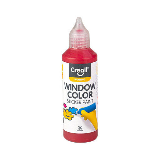 Peinture pour vitres Creall rouge - 80ml