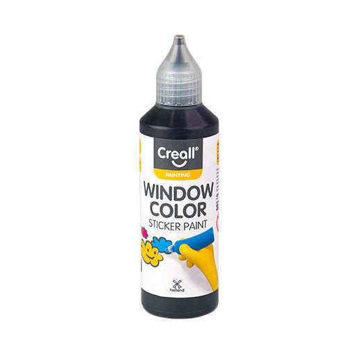Peinture pour vitres Creall noire - 80ml