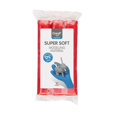 Creall argile supersoft rouge sans conservation - 500gr.