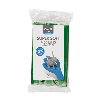 Creall argile supersoft verte sans conservation - 500gr.